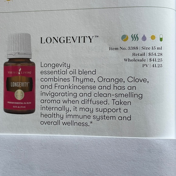 Longevity 15ml Young Living essential oils - Picture 6 of 6